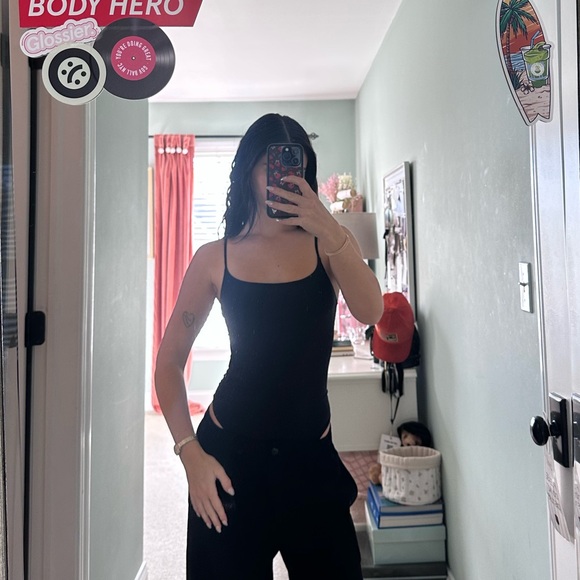 aerie Tops - Aerie Black Women's Bodysuit